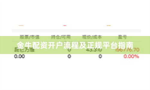 金牛配资开户流程及正规平台指南