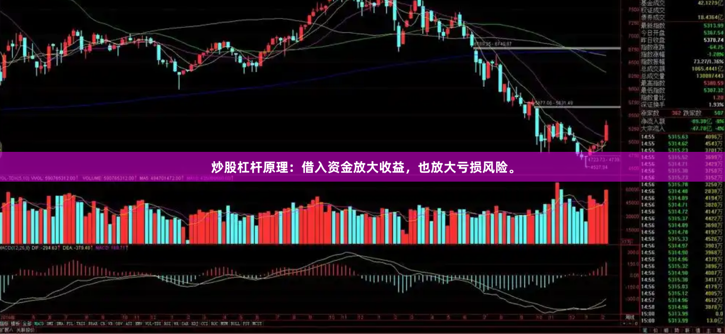 炒股杠杆原理：借入资金放大收益，也放大亏损风险。